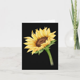 Sonnenblumen Wasserfarben Positiver Sommer Fall Karte