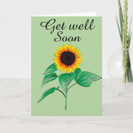 Sonnenblumen werden bald gesund Karte