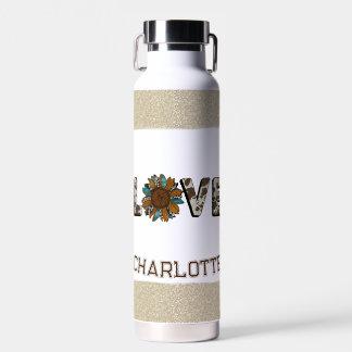 Sonnenblumen Western Liebe Boho Sommergoldene Farb Trinkflasche