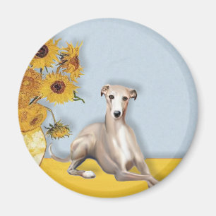 Sonnenblumen - Whippet #2A Magnet