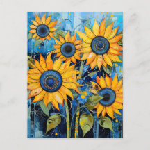 Sonnenblumen Wildblumen Blume Mixed Media Design