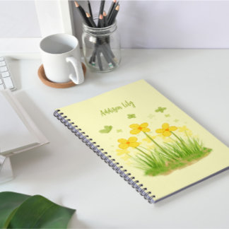Sonnenblumen-Wildblumen & Schmetterlinge Klassisch Notizblock