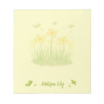 Sonnenblumen-Wildblumen & Schmetterlinge Notizbloc