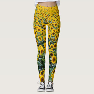 Sonnenblumen, Wisconsin-Feld Leggings