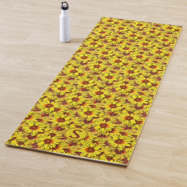 Sonnenblumen-Yogamatte Yogamatte (Beispiel)