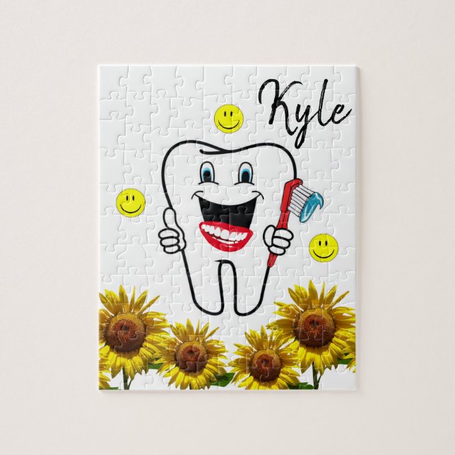 Sonnenblumen Zahnrätsel (Vertikal)