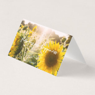Sonnenblumen Zitat "Blumen sind Glück"