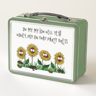 Sonnenblumen zum Party bereit Metall Brotdose