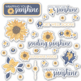 Sonnenblumenaufkleber Aufkleber