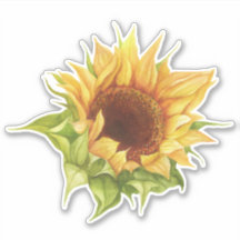 Sonnenblumenaufkleber