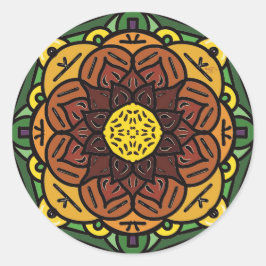 Sonnenblumenaufkleber Runder Aufkleber