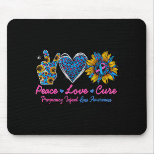 Sonnenblumenband Schwangerschaft Säuglingsverlust Mousepad