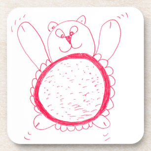 Sonnenblumenbär Cork Untersetzer