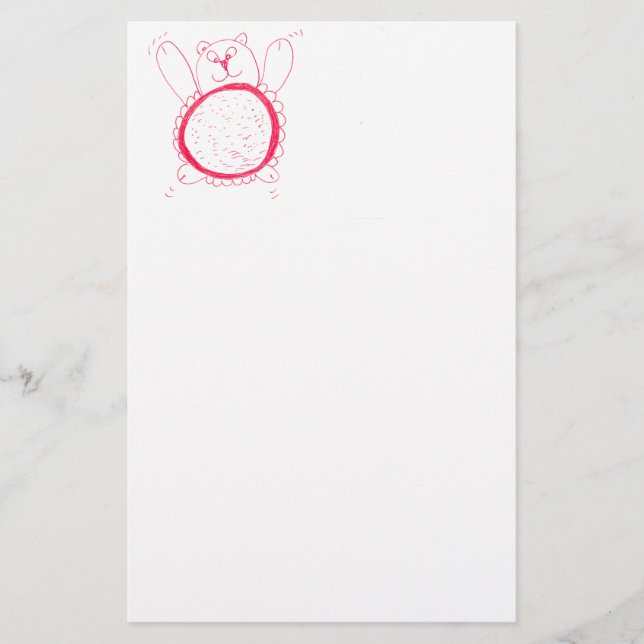 Sonnenblumenbärengestation Briefpapier (Vorderseite)