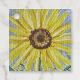 Sonnenblumenbegüterungstags Geschenkanhänger