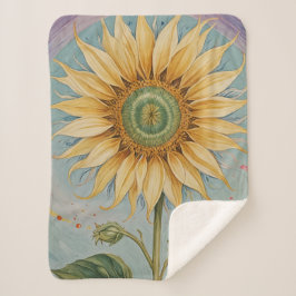 Sonnenblumenblume Sherpadecke