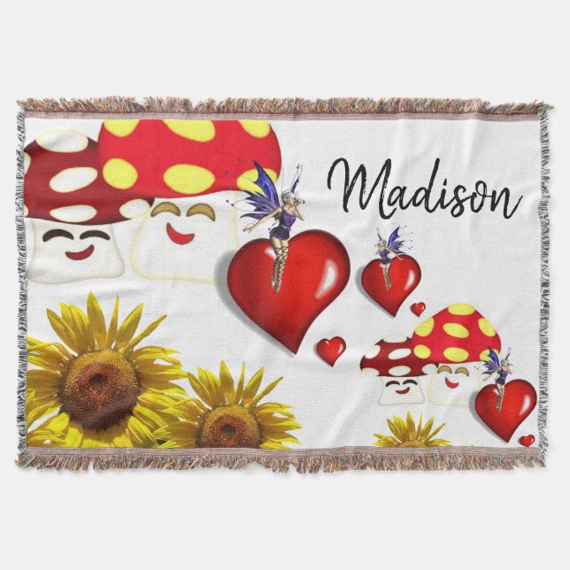 Sonnenblumenblumenblumenblanke Decke (Vorderseite)