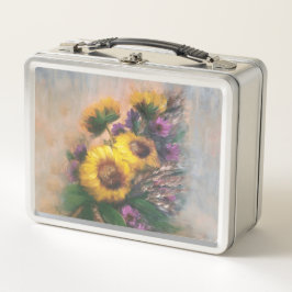 Sonnenblumenbrise von Jason Street Metall Brotdose