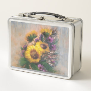 Sonnenblumenbrise von Jason Street Metall Brotdose