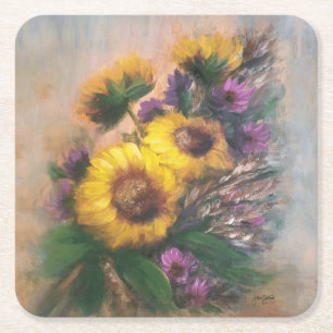 Sonnenblumenbrise von Jason Street Rechteckiger Pappuntersetzer