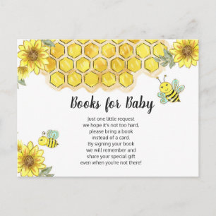 Sonnenblumenbücher für die Babyverpackungskarte Einladungspostkarte