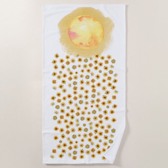 SONNENBLUMENDELIGHT STRANDTUCH (Vorderseite)
