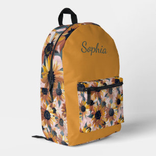 Sonnenblumendesign Bedruckter Rucksack