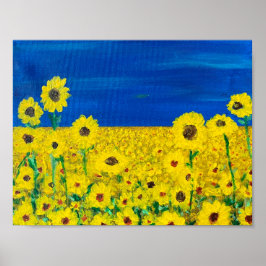 Sonnenblumendruck Poster