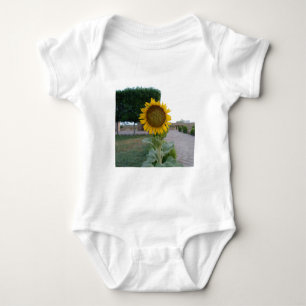 Sonnenblumendruckkunst Baby Strampler