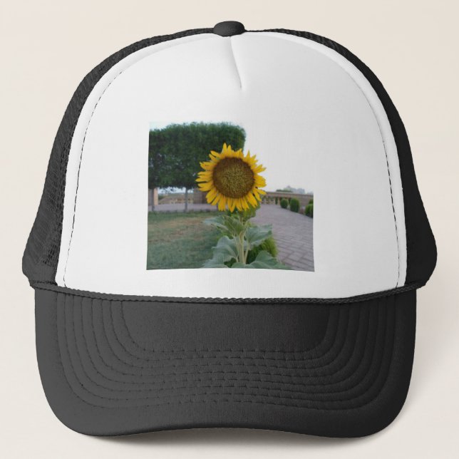Sonnenblumendruckkunst Truckerkappe (Vorderseite)