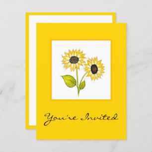 "Sonnenblumenduet" Einladung