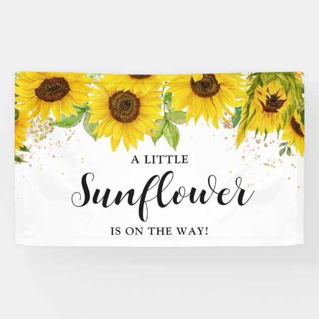Sonnenblumendusche Begrüßung Banner (Horizontal)