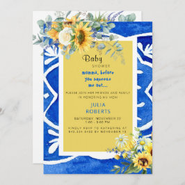 Sonnenblumendusche Einladung