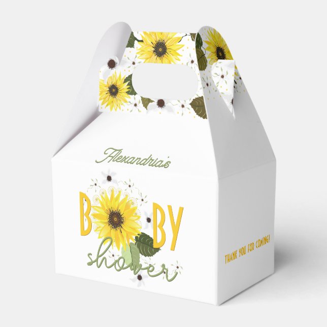 Sonnenblumendusche Geschenkschachtel (Vorderseite)