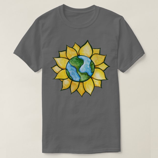 Sonnenblumenerde T-Shirt (Design vorne)