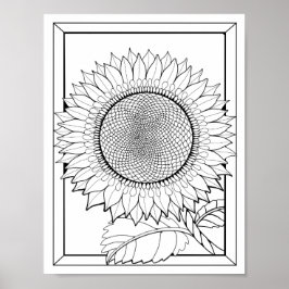 Sonnenblumenfarben-Page Art Poster
