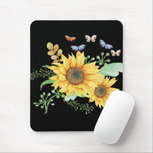 Sonnenblumenfeder Mousepad