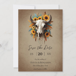 Sonnenblumenfeder Mutterkuh Hochzeitskuh Save The Date