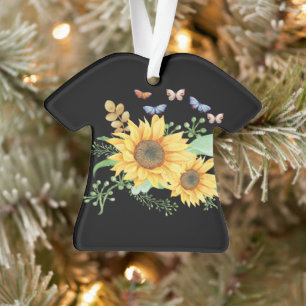 Sonnenblumenfeder Ornament