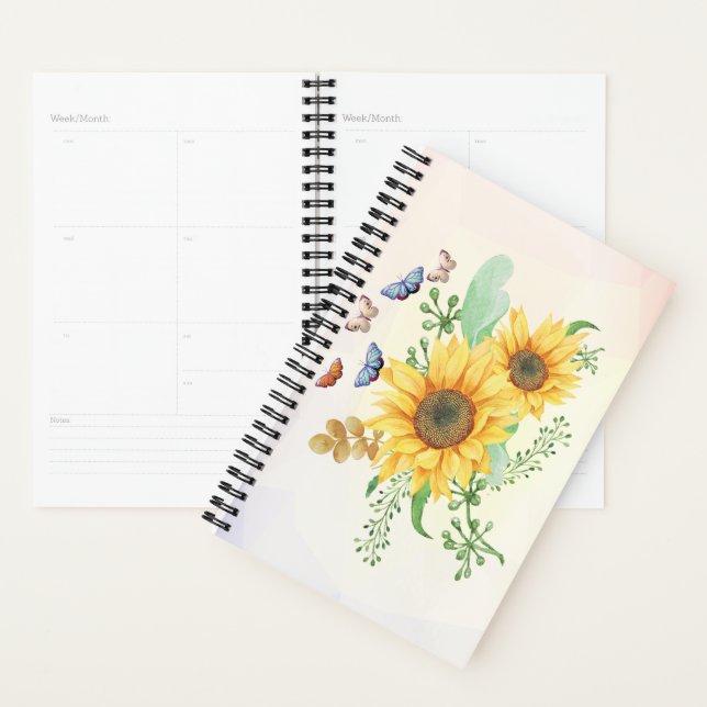 Sonnenblumenfederplaner Planer (Anzeige)