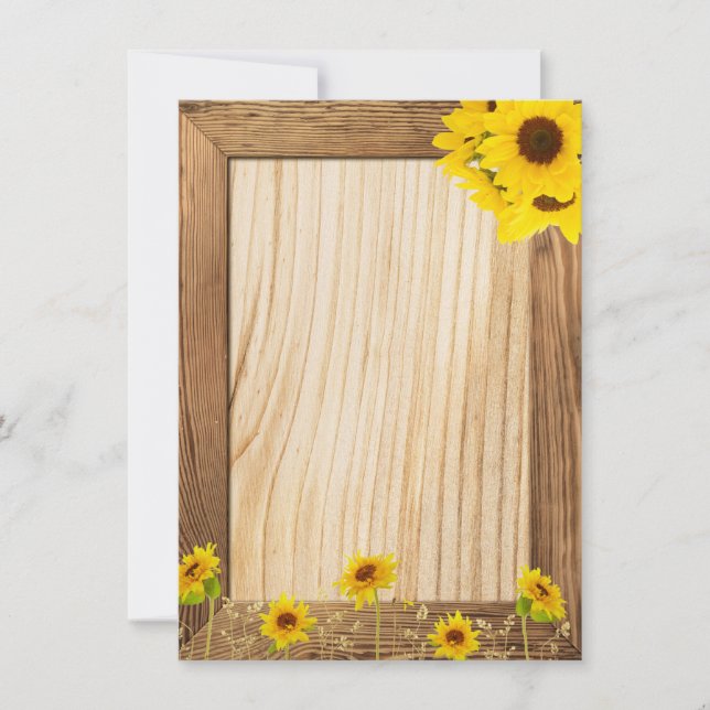 Sonnenblumenfeier Einladung (Vorderseite)