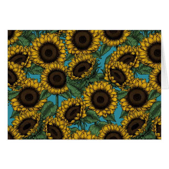 Sonnenblumenfeld (Vorderseite (Horizontal))