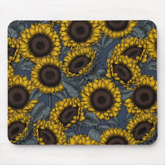 Sonnenblumenfeld 2 mousepad (Vorne)