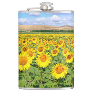 Sonnenblumenfeld Flachmann