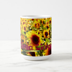 Sonnenblumenfeld Kaffeetasse