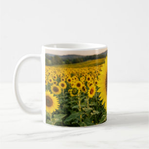 Sonnenblumenfeld Kaffeetasse