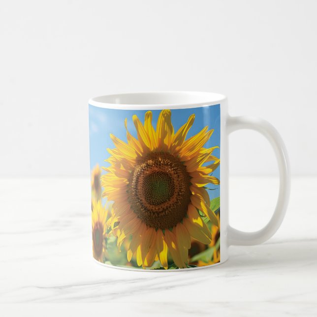 Sonnenblumenfeld Kaffeetasse (Rechts)