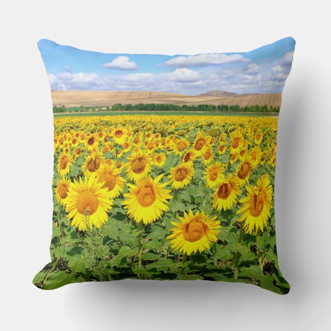 Sonnenblumenfeld Kissen (Vorderseite)