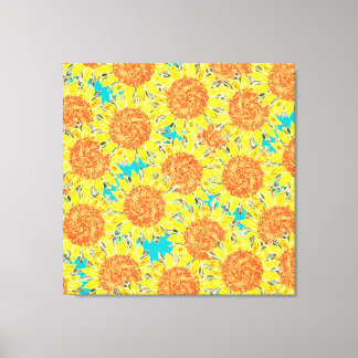 Sonnenblumenfeld Leinwanddruck