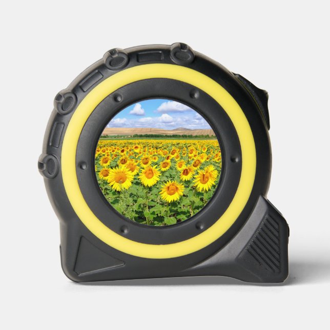 Sonnenblumenfeld Maßband (Vorderseite)